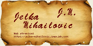 Jelka Mihailović vizit kartica